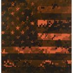 Subdued Digital Flag on Orange .080 +$13.50